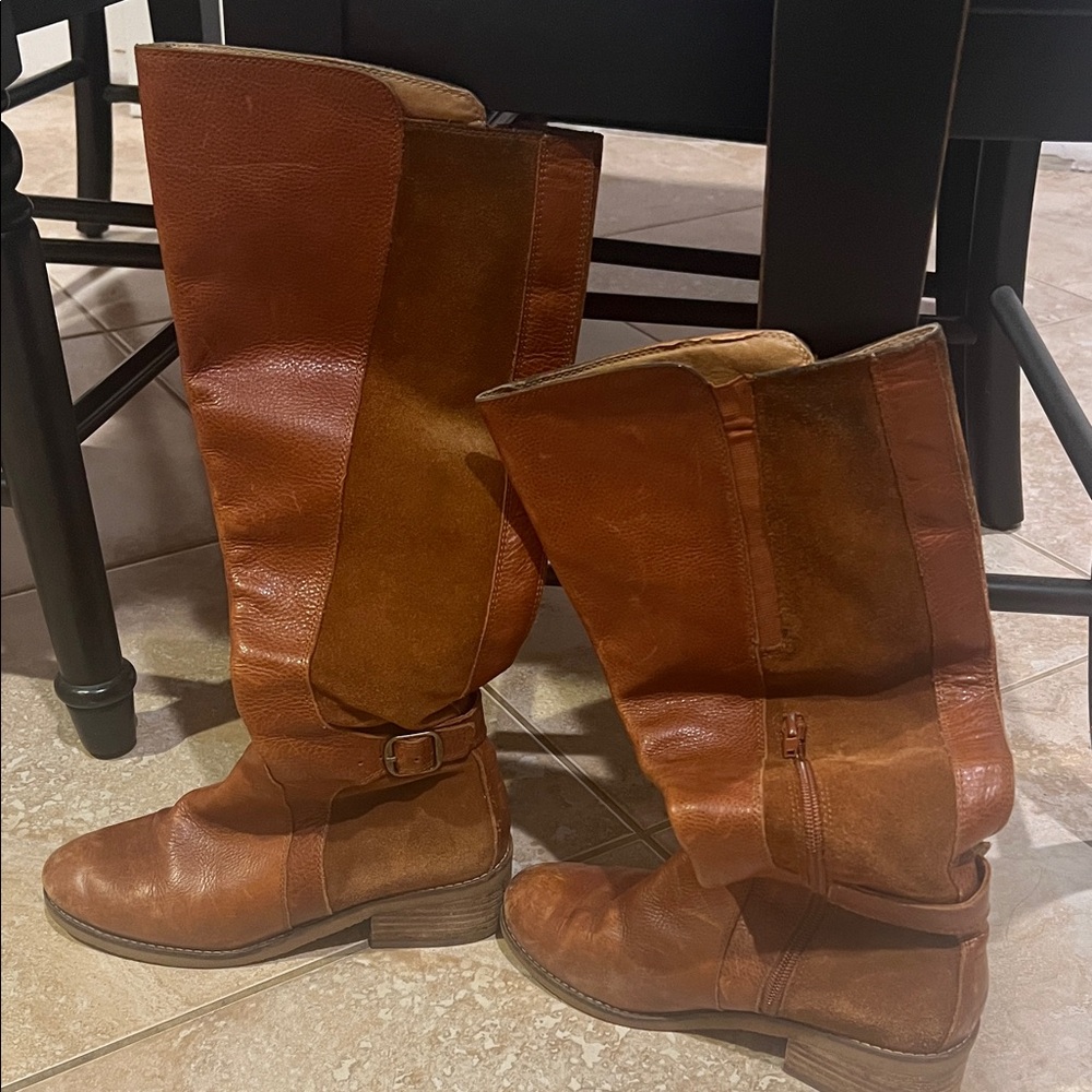 Lucky Brand Tan Over the Knee Boots